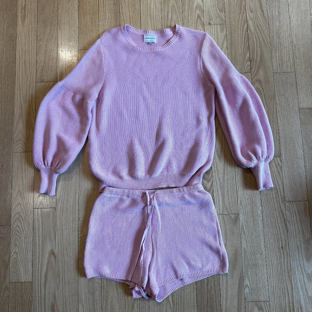 Sabo Skirt Pink Sweater Set